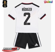 Niemcy Antonio Rudiger #2 Koszulka Podstawowa dzieci MŚ 2026 Krótki Rękaw (+ krótkie spodenki)